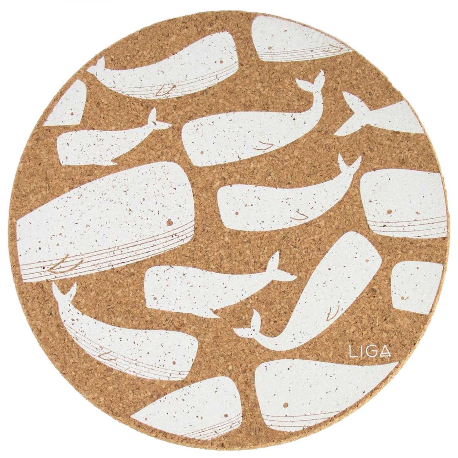 LIGA Cork Whale Placemats - Set of 4